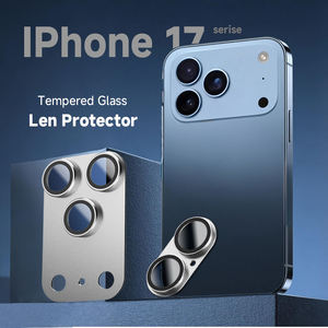 Protection d'objectif de caméra en verre trempé diamanté à couverture intégrale personnalisée en usine pour iPhone 17 18 Pro Max (caméra arrière) - Product Image 4