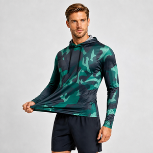 Veste de pêche à manches longues à capuche camouflage pour homme, séchage rapide, UPF 50, vêtements d'extérieur - Product Image 4