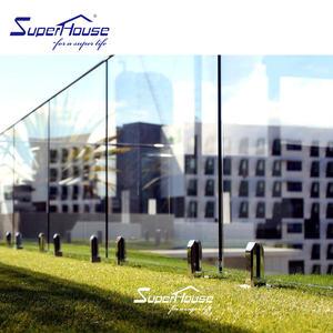 모던 디자인 야외 알루미늄 유리 난간 강화 안전 유리 UV 저항성 저유지보수 DIY 304/316 - Product Image 3