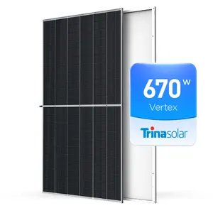 Paneles Solares Bifaciales <span class=keywords><strong>Trina</strong></span> <span class=keywords><strong>Vertex</strong></span> <span class=keywords><strong>S</strong></span> TSM 450W 500W 550W 600W 670W, 144 Celdas, Módulo Fotovoltaico Monocristalino de Media Celda, Almacén en Róterdam, UE - Product Image 1