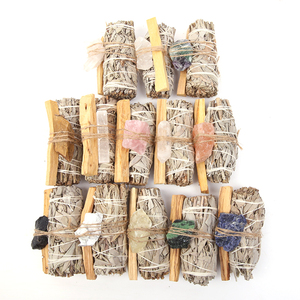 Vente <span class=keywords><strong>en</strong></span> gros <span class=keywords><strong>en</strong></span> vrac California White Sage et Palo Santo Smudge Stick avec cristaux - Product Image 6