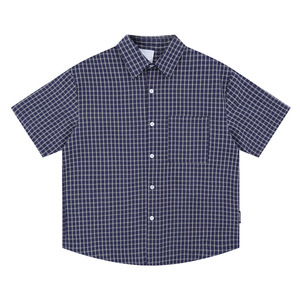 Chemise décontractée à carreaux pour homme, coupe ample, imprimée numériquement, anti-boulochage, respirante, avec boutons, idéale pour l'été - Product Image 1