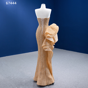 Robes de bal Jancember RSM67444, robes élégantes sans manches, robes de soirée pour femmes, robes de créateur pleines de perles - Product Image 3