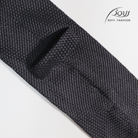 100% Seide Grenadine Garza Fina Webart Luxuriöser Umweltfreundlicher 7-fach Handgerollter Dunkelgrauer Krawatte für Herren Hochzeit Formelle Anlässe