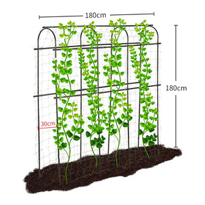 Support de treillis pour plantes, cadre rectangulaire en maille de fer, montage facile, pour légumes, fleurs, utilisation en extérieur dans le jardin - Product Image 5