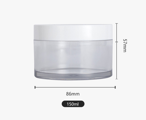 KAIGE Tersedia 200ml 100g 83mm Wadah Krim Plastik PET Tebal Putih Bening untuk Kosmetik, Body Butter, dan Krim - Product Image 4