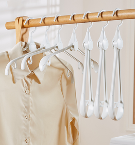 <span class=keywords><strong>Cintre</strong></span> antidérapant audacieux en plastique portatif pliant réglable de ménage pour le dortoir d'étudiant de voyage - Product Image 1