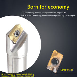 Suporte de ferramenta chanfrador de ponta abandonada para lâmina antiga de haste reta Ssp Ssk C20 C12 C1645 de lado único - Product Image 3