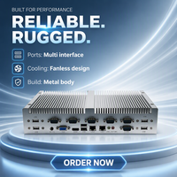 Dernier design, qualité supérieure, processeur I5-8250u 1,6 GHz quad-core, ordinateur PC embarqué sans ventilateur, industriel