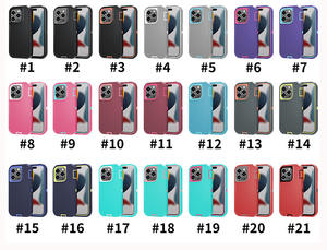 Funda de teléfono móvil de TPU de doble capa Hybrid Defender para iPhone 15 15 Plus 15 Pro 15 Pro Max - Product Image 2