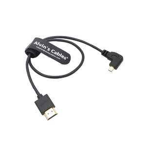 Cable Micro <span class=keywords><strong>HDMI</strong></span> a <span class=keywords><strong>HDMI</strong></span> de Alvin's Cables, 8K60P de Alta Velocidad 2.1 para Sony A7 IV/FX30/ZV-E10, para <span class=keywords><strong>Canon</strong></span> R5C/R5/R6, 45 cm/17.7 pulgadas - Product Image 6