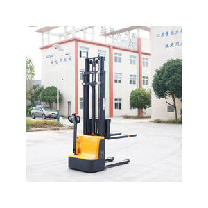 Haizhili tuttoterreno Walkie Stacker gru 1.5t 2m Pallet sollevatore di caricamento corona elettrico carrello elevatore Stacker - Product Image 1