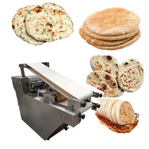 5-40cm sepenuhnya otomatis tortilla chapati membuat mesin pita Arab roti roti pembuat paratha Naan roti datar lini produksi