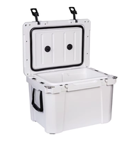 Glacière isotherme portable Kuer 35QT personnalisée pour le camping et la pêche, avec coque rigide et blocs de glace, pour l'extérieur