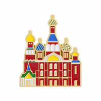 Broches en émail sur le thème des monuments religieux de Saint-Pétersbourg, Russie, design moderne, bâtiments historiques, badges de revers, bijoux, cadeaux