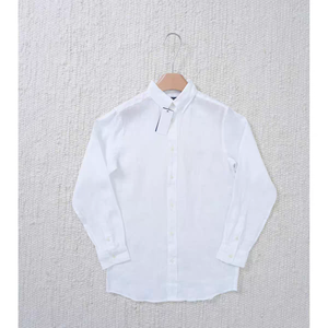 <span class=keywords><strong>Camisa</strong></span> de Lino y Algodón <span class=keywords><strong>para</strong></span> <span class=keywords><strong>Hombre</strong></span>, Nueva Colección 2026, con Logotipo de Marca Personalizado, Manga Larga, <span class=keywords><strong>Blanca</strong></span>, Abotonada, Estilo Casual, Talla Personalizada OEM - Product Image 4