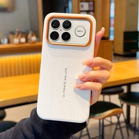 Objectif à grande ouverture en cuir texturé, série extraordinaire, compatible avec Redmi K100 Pro Max, K90 Pro Max, Poco F9 Ultra, Poco F9 Pro