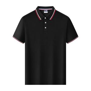 Maglietta Polo Sportiva da Golf per Uomo 100% Poliestere con Logo Nero e Arancione Prodotta <span class=keywords><strong>in</strong></span> Cina - Product Image 1