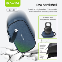 Sac de rangement pour accessoires électroniques de voyage portable en peluche imperméable avec fermeture éclair BAVIN BE12 Eva