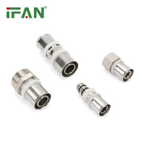 IFAN Promotion : Raccords de Pression Multicouche PEX-AL-PEX pour Plomberie, Raccords en Cuivre et Laiton