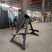 MRD Appareil de fitness commercial Rameur à barre en T en acier à résistance réglable avec système de sécurité pour les bras et le dos