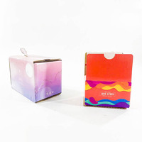 Caja de cartón corrugada con sello automático, caja de papel de marca personalizada