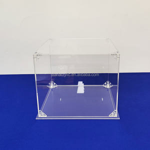 アクリル野球ヘルメット帽子バッティングスタンドホルダー長方形ディスプレイボックスケース工場カスタマイズミニクリアディスプレイケース - Product Image 3