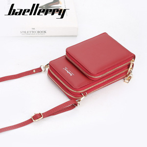 กระเป๋าสะพายข้างผู้หญิงแบรนด์ Baellerry สีแดง ทรงสี่เหลี่ยมแนวตั้ง มีซิป ใส่โทรศัพท์ได้ ป้องกันการโจรกรรม ใช้ได้ทุกวัน - Product Image 3