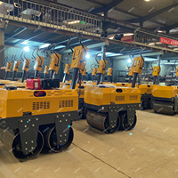 Compacteur routier diesel portatif à double tambour 330KG 550KG 850KG