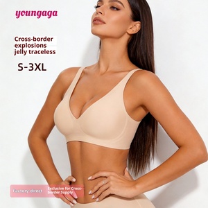 ชุดชั้นในแบบไร้โครงพิมพ์ลายเสือดาว ทรงวีลึก แบบไร้รอยต่อ สำหรับผู้หญิง บางเบา เซ็กซี่ ใส่ได้ทุกวัน คัพ 3/4 - Product Image 4