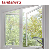 Fenêtre à battant en verre aluminium avec moustiquaire Landsharp bon marché fenêtres à vendre prix direct usine