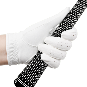 Guante de <span class=keywords><strong>Golf</strong></span> Blanco Premium para Hombre, de Cuero Cabretta, Transpirable y Suave, para <span class=keywords><strong>Mano</strong></span> Izquierda, con Logotipo Personalizado - Product Image 1