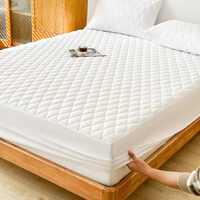 Protège-matelas lavable en coton doux et confortable, sans bruit, couvre-matelas imperméable