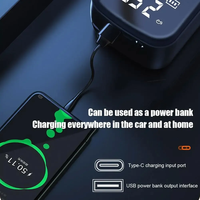 Pompe de gonflage intelligente Ai 2 en 1, rechargeable, batterie externe 150psi, mini gonfleur de pneu de voiture portable sans fil
