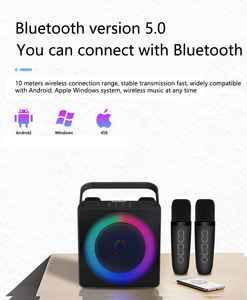 ลำโพง SDRD Sd508 ลำโพงซับวูฟเฟอร์ 4 นิ้ว พร้อมไมโครโฟน พกพาสะดวก รองรับระบบเสียงไร้สาย 5.0 ไฟ RGB LED สำหรับงานปาร์ตี้<span class=keywords><strong>คาราโอเกะ</strong></span>กลางแจ้ง - Product Image 3