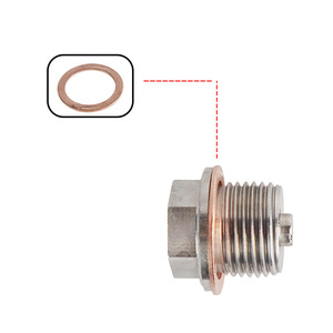 <b>Copper</b> <b>Washer</b> 0.55in 1.4cm Inner Diameter 0.79in 2cm Outer Diameter For Oil Drain Plug Replacement - Product Image 3