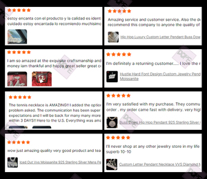 Colgante de hip hop Iced Out Kanji chino Fuente personalizada Plata de Ley 925 VVS Colgante de moissanita personalizado - Product Image 5