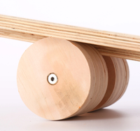 Planche d'équilibre plate en bois JIESEN pour entraînement de surf skate et skateboard adulte, 34x13 pouces, couleur personnalisable