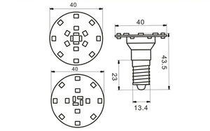 E14 24V 60V 2835 <span class=keywords><strong>LED</strong></span> màu duy nhất IP44 không thấm nước funfair đèn công viên giải trí ánh sáng - Product Image 5
