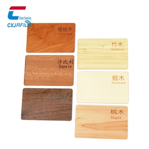 Material ecológico tarjetas de regalo de madera bambú 13,56 MHz NTAG Chip grabado con láser NFC Tarjeta de madera de negocios - Product Image 2