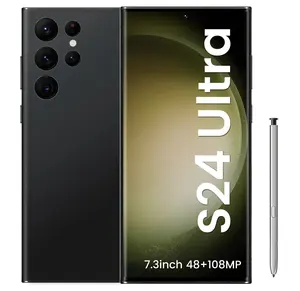 هاتف محمول ذكي الأعلى مبيعًا S24 ULTRA أصلي 16 جيجابايت + 1 تيرابايت 72 ميجابكسل + 108 ميجابكسل إلغاء قفل ببصمة الوجه شاشة كاملة أندرويد 13