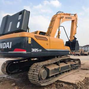 Hyundai 305LC-9T 30ton Excavadora sobre orugas de segunda mano Motor de núcleo de alto rendimiento de bajas horas para proyectos de minería de construcción - Product Image 1