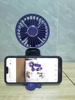 N15 Ventilateur Électrique Portable Mini À Main Affichage Numérique Pliable Plastique Trois Vitesses pour Étudiants Extérieur Voiture Maison Été