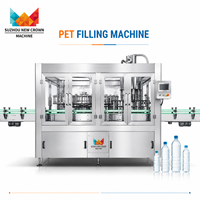 Machine de remplissage automatique d'eau en bouteille PET 15000BPH, machine d'embouteillage d'eau potable minérale purifiée, contrôle PLC SUS304/316