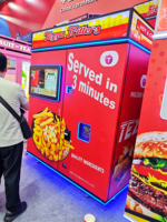 Distributeur automatique de frites professionnel de haute performance, à utilisation commerciale, fonctionnement 24h/24 et 7j/7, capacité de 120 portions