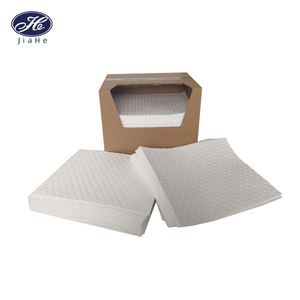 Almohadillas absorbentes de aceite de 15 "X 18" de peso medio personalizadas Paquete de 100% hojas de 100 de polipropileno para control de derrames de aceite - Product Image 3