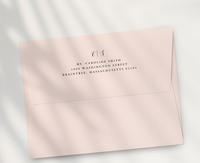 Enveloppe personnalisée pour carte postale, enveloppe d'impression de polices pour invitation de mariage, cartes d'anniversaire avec enveloppe