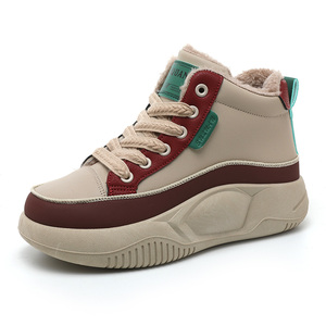 Nuevas Zapatillas Planas Impermeables de Algodón con Cordones y Suela Gruesa para Estudiantes Femeninas, con Aislamiento de Terciopelo, Colección Otoño 2026 - Product Image 3