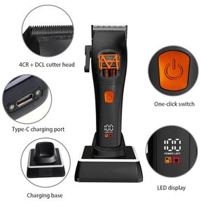 Magnetic Blade Electric <b>Barber</b> Clippers Multi Color 9000RPM Brushless Motor Haircut Machine Cordless Blade Clippers for Men - Product Image 2