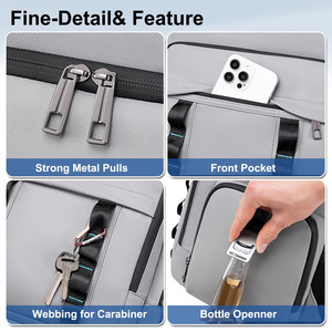 Portable Leather <b>Meal</b> <b>Prep</b> Backpack Waterproof Insulated Cooler <b>Bag</b> Backpack Large Backpack With Lunch Compartment - Product Image 6